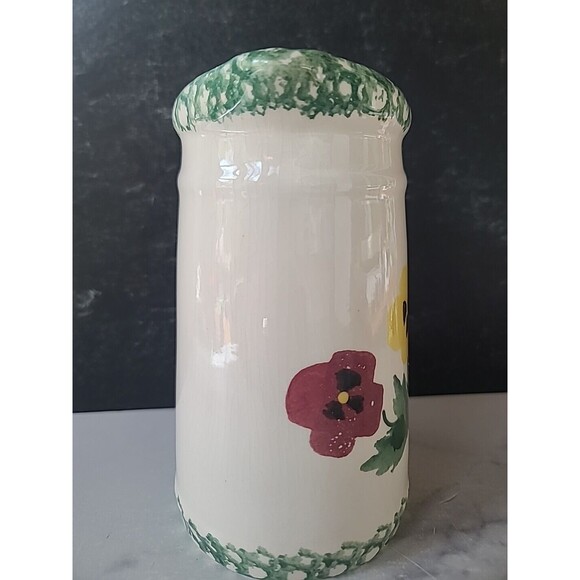 Crock Shop Santa Ana Pansy Flower Pitcher Vintage, READ - Picture 3 of 10